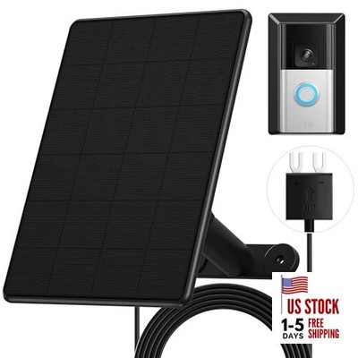 Solar Panel Charger for Ring Video Doorbell 3/3+/4, Battery Doorbell Plus/Pro 