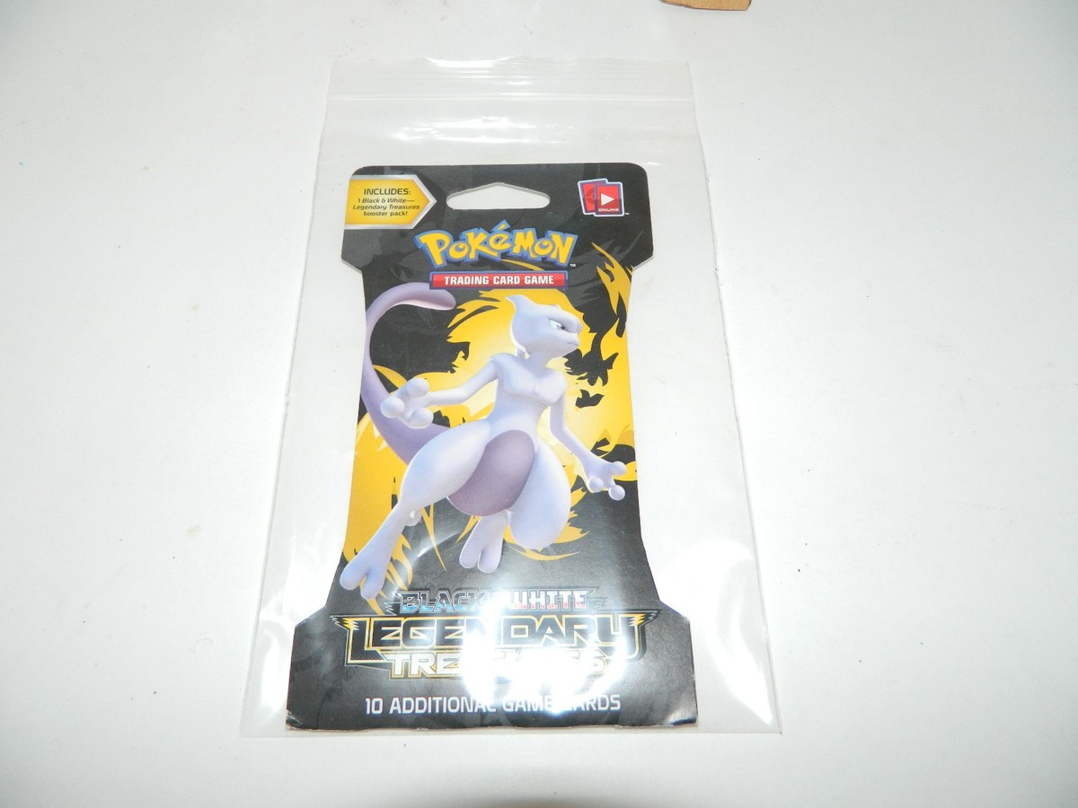 Mint Pokemon Sleeved Sealed Booster Pack Legendary Treasures B&W
