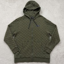 Patagonia Giacca Uomo Trapuntata Felpa con Cappuccio Full Zip Taglia Large Verde