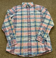 Vineyard Vines Whale Shirt Kids Boys Large 16 Button Down School NEW