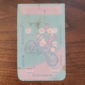 Intellivision Motocross Cart And One Overlay Only No Manual Or Box Tested Works