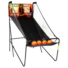 Hathaway Sure Shot 81-In Dual Basketball Arcade Game for Game Room - with LED Sc