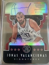 2015-16 Panini Gala Signatures /40 Jonas Valanciunas #S-JVL Auto