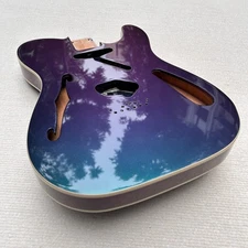 Guitar body Telecaster Thinline SS hollow Chameleon 3.75 LBS