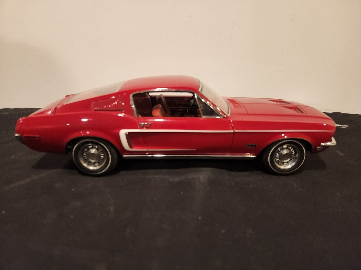 1968 Ford Mustang GT in Red by AUTOart Millennium 1 18 Scale for