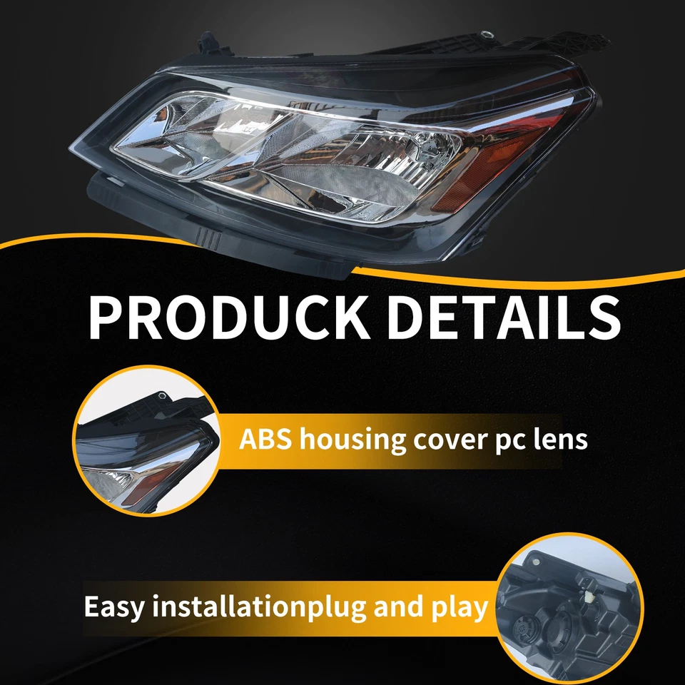 Headlight Assembly For Chevy Traverse 2013-2017 Headlamp Passenger Side Halogen - Image 2 of 4