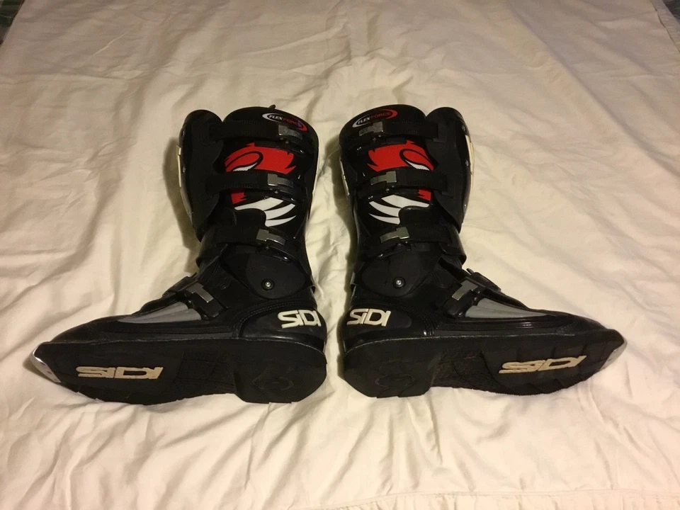 SIDI Flex Force Negro Motocicleta Offroad Motocross Para hombres 10 EE. UU./12 UK/47 UE Foto 3 de 4