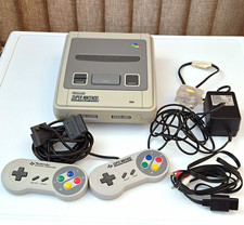 Nintendo SNES Super Nintendo 1 Chip Entertainment System PAL Console 2 Pads