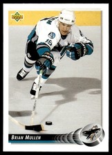 1992-93 Upper Deck !!!! Brian Mullen San Jose Sharks #317