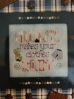 "Chocolate Makes Your Clothes Shrink" Cross Stitch Pattern — photo 1