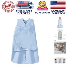 Sleeveless Baby Sleepsack Swaddle in Baby Blue - Easy Diaper Changes Comfort