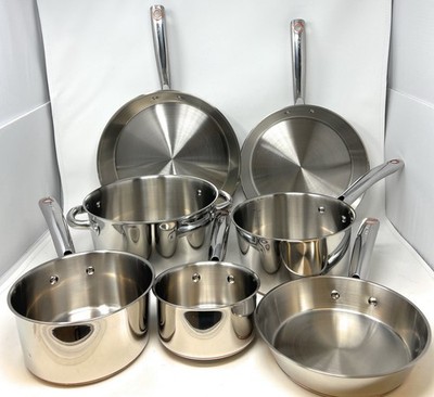 T-Fal Ultimate Stainless Steel Copper Bottom Cookware 12pc Set Induction