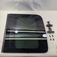 1999-02 Dodge Ram Quad Cab Driver Side Left Rear Lr Door Window With Hardware