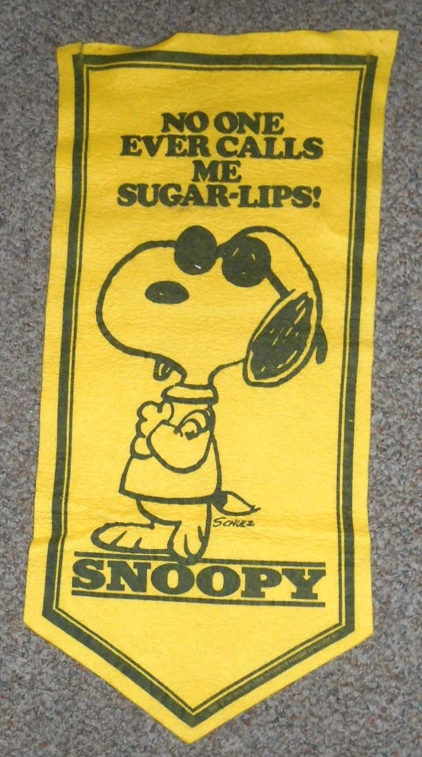 ヴィンテージ スヌーピー バナー　ライナス Snoopy Banner for sale | eBay