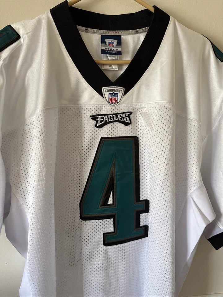 Camiseta cosida para hombre Reebok Kevin Kolb #4 Philadelphia Eagles talla 52 - blanca Foto 2 de 4