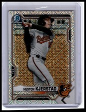 2021 Bowman Chrome #BCP-166 Heston Kjerstad Prospects Mojo Refractor
