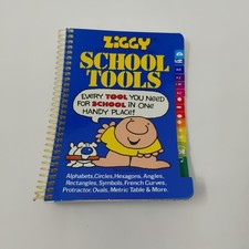 Ziggy School Tools Stencils Shapes Protractor Vintage 1980s Book Unpunched