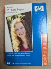 HP Premium Inkjet Photo Paper 4" x 6" Glossy 75/100 Sheets Q1990A