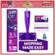 Swiffer WetJet Spray Mop Starter Kit with 20 Pads and 1 Fresh Scent Solution