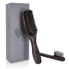 Slick Back Hair Brush Boar Bristles,Smoothing Hair Brush for Fine Hair  Adding