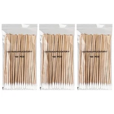 Vaincre 300PCS Long Cotton Swabs - 6 Cleaning Cotton Swab Buds with Wooden St...