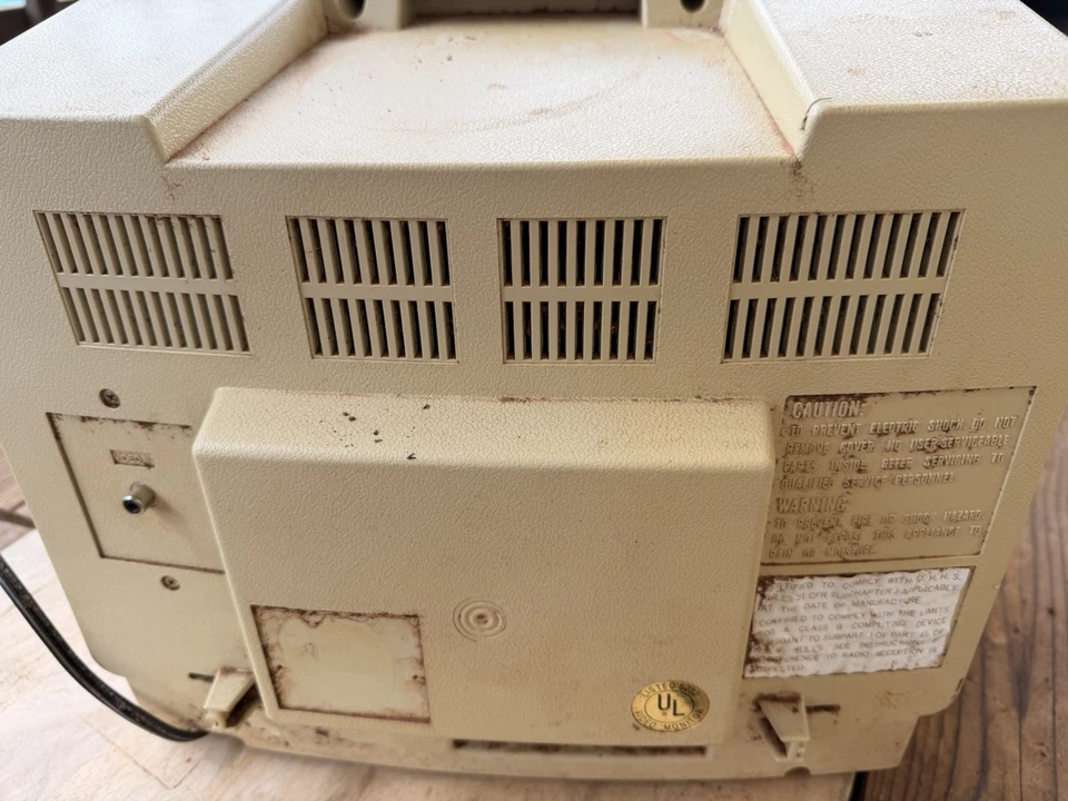 Amdek 12” Data Display Model Video-300A Computer Video Monitor Untested *AS IS* - Image 2 of 4