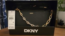 DKNY Bryant Park Demi Bag - Black/ Gold - Brand New In Original Box