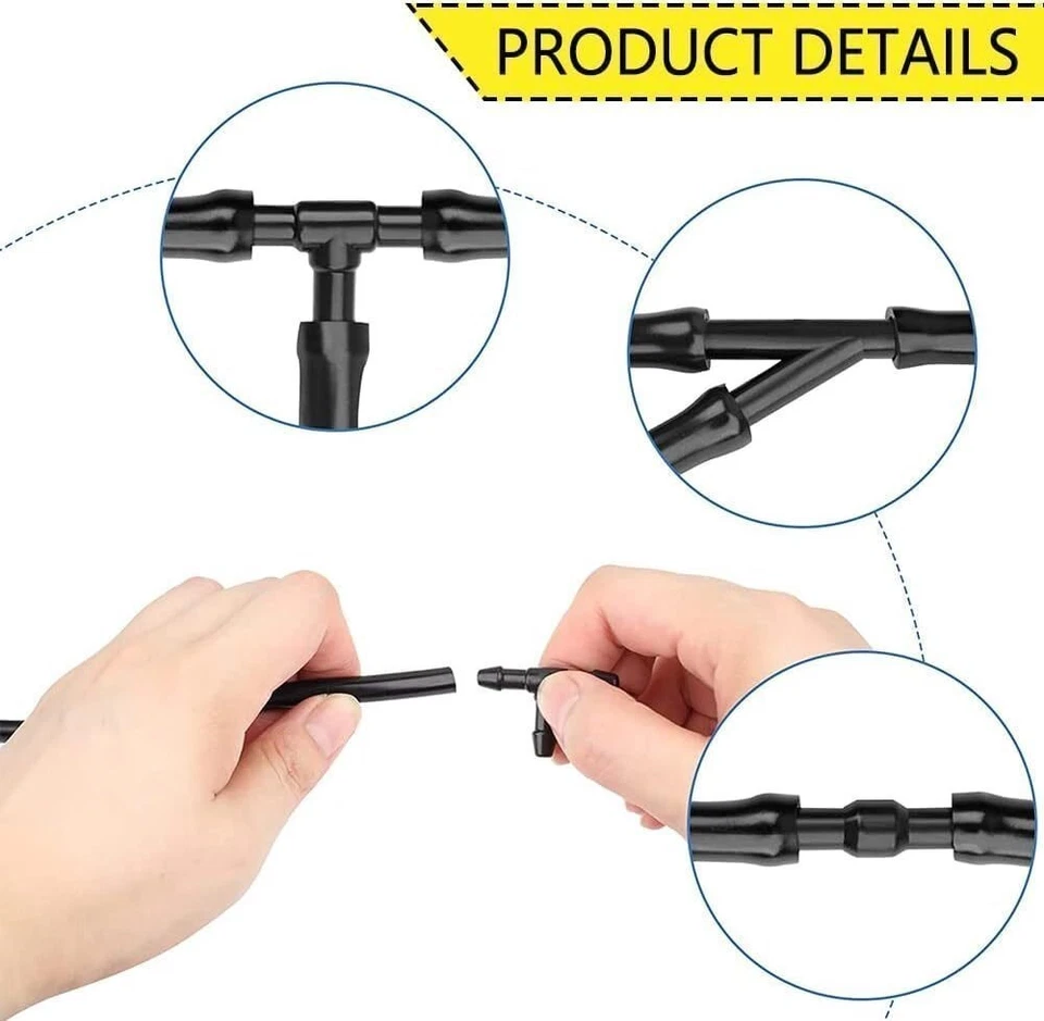 Kit universal de chorro de pulverización de boquilla para limpiaparabrisas de coche 2M Foto 2 de 4