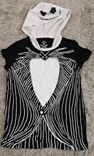 Kids Disney Tim Burton Nightmare Before Christmas Hooded Shirt Jack Skellington