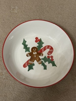 TK MAXX Zuckerstange Lebkuchenschale Schale rot weiß Weihnachten Pfefferminz NEU