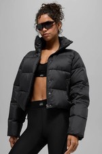 Alo Yoga Gold Rush Puffer Jacket Black Women  s Size S
