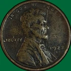 1922-D Lincoln Wheat Cent Very Fine VF Coin, Scratch #34292