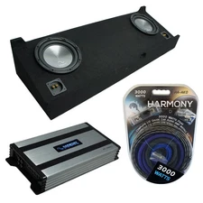07-13 GMC Sierra Crew Cab Truck Harmony A122 Dual 12" Sub Box & HA-A800.1 Amp