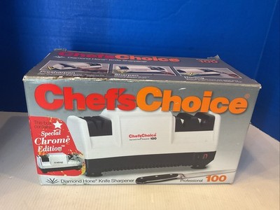 CHEF S CHOICE PROFESSIONAL 100 DIAMOND SHARPENER SPECIAL CHROME EDITION