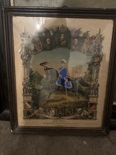 Reservistenbild Kaiserzeit um 1900 – gerahmt, patriotisch