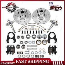 Disc Brake Kit For 3748 Ford Fits 2848 Axle W Chromedplated Forged Spindles