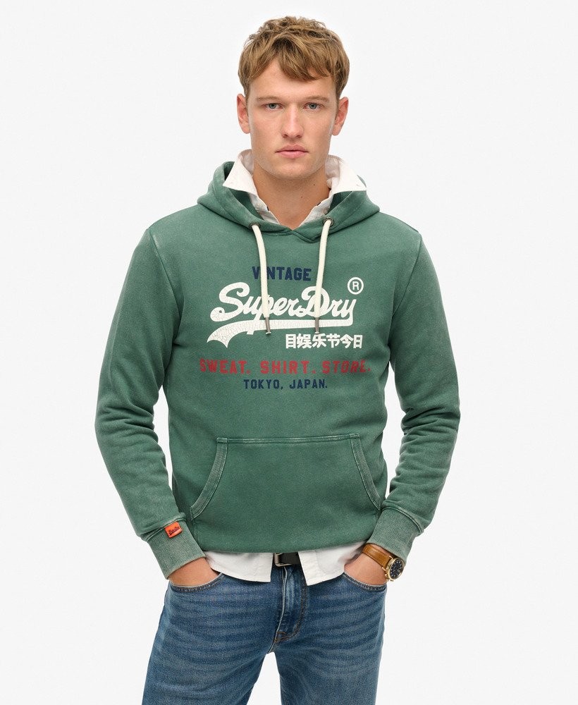 Superdry Mens Vintage Logo Cali Relaxed Hoodie