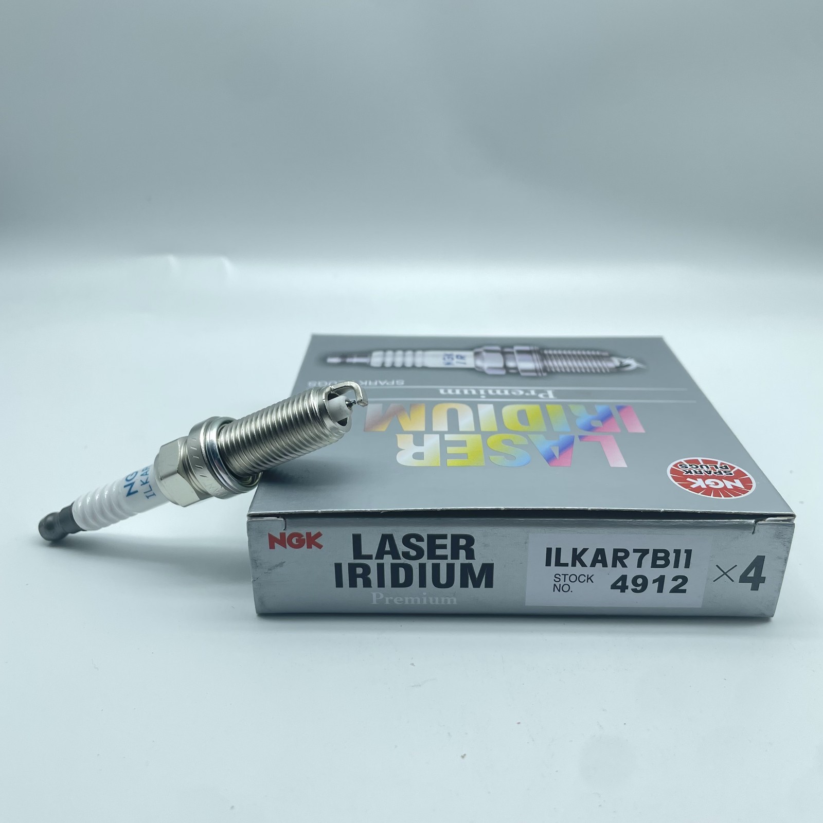 Set of 4 NGK 4912 Laser Iridium Spark Plugs ILKAR7B11 for Toyota Corolla Pontiac