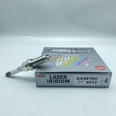 Set of 4 NGK 4912 Laser Iridium Spark Plugs ILKAR7B11 for Toyota Corolla Pontiac