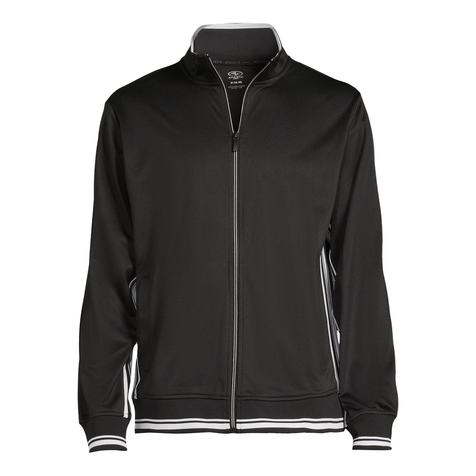 Athletic Works Men's Tricot Track Jacket | Color | Sizes up to 3XL