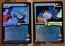 2002 Dragon Ball Z Foils Namekian Halting Stance & Namekian Surprise Attack 