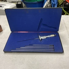 Vintage J.T. Slocomb Speedmike Micrometer Depth Gauge Gage W/5 Rods