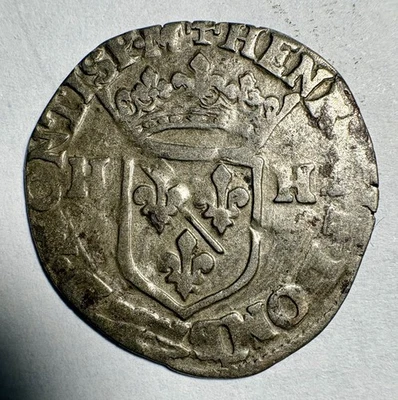 Douzain Henri II de Montpensier 1594 Dombes - Photo 1/3