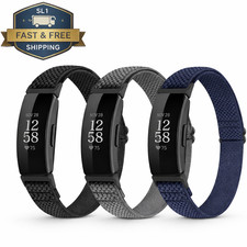 Elastic Nylon Bands for Fitbit Inspire 3 2 HR Adjustable Stretch Strap