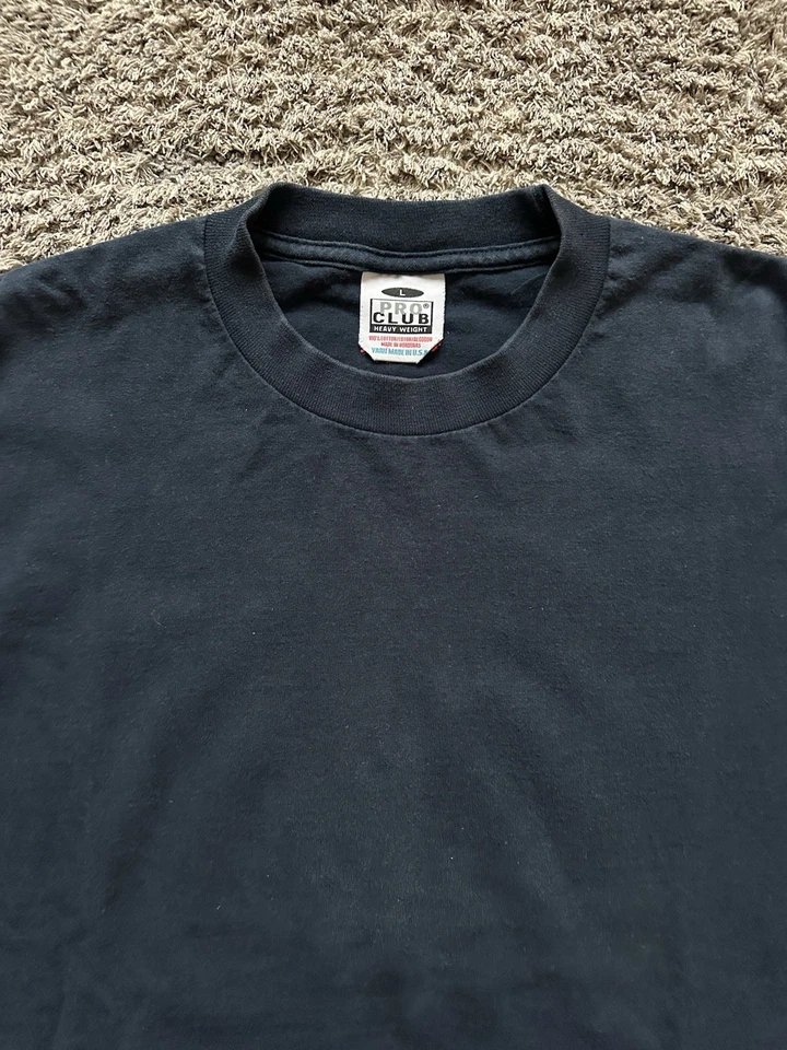 Camiseta De Colección Pro Club Peso Pesado Manga Larga en Blanco Adulto Grande Foto 2 de 4