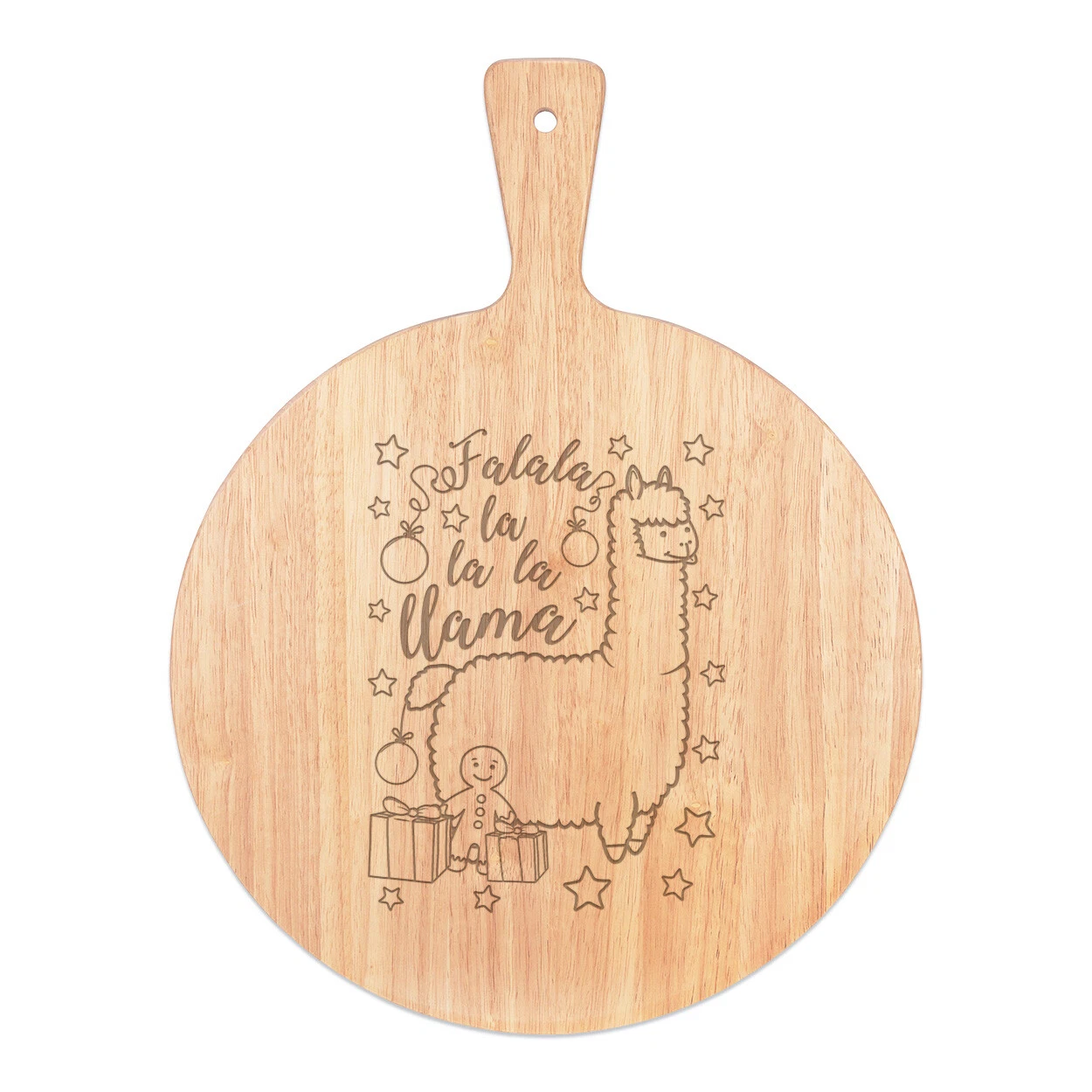 Fa Lala Llama Pizza Board Paddle Wooden Funny