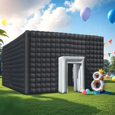 Giant 30 FT Inflatable Outdoor  Party Tent with air blower for events - Black