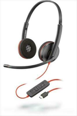Plantronics Blackwire 3220 USB-C Wired Headset Black Office Call Center Computer