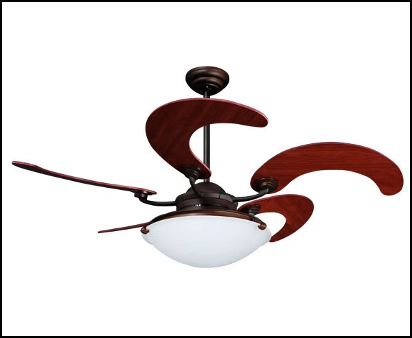 Vento Sole 46 in. Roman Bronze Ceiling Fan with 5 Mahogany Blades - K-00001 - Image 3 of 4
