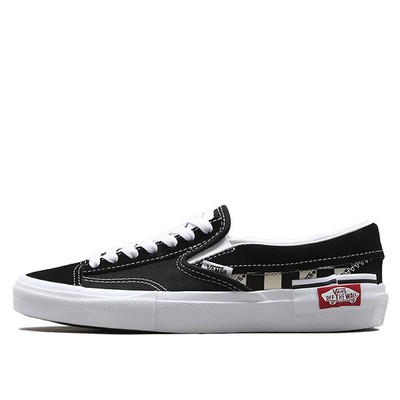 vans slip on cap black